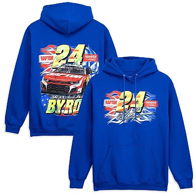 Men's Classic Ink Royal William Byron #24 Raptor Hoodie