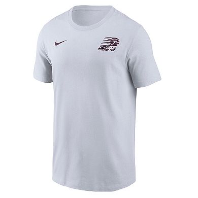 Unisex Nike White Toronto Tempo Logo T-Shirt