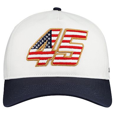 Men's '47 White Tyler Reddick Flag Fill Two-Tone Team Adjustable Hitch Hat