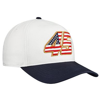 Men's '47 White Tyler Reddick Flag Fill Two-Tone Team Adjustable Hitch Hat