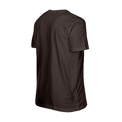 Men's New Era Brown San Diego Padres Oversized Throwback Distressed T-Shirt