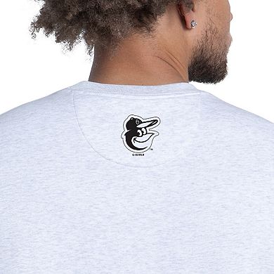 Men's Starter Gray Baltimore Orioles Face of Ice Blue French Terry Sweatshirt