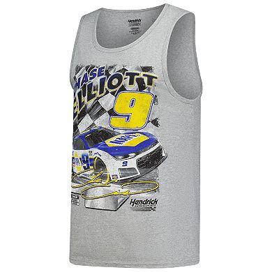 Men's Classic Ink Heather Gray Chase Elliott Tank Top