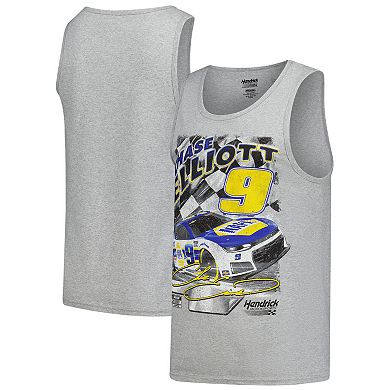 Men's Classic Ink Heather Gray Chase Elliott Tank Top