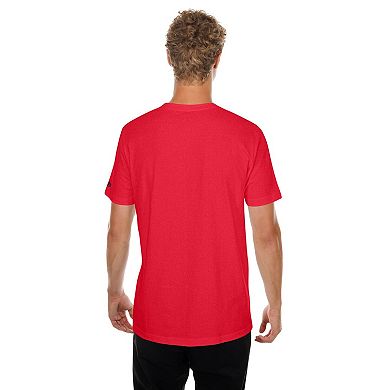 Men's New Era Red St. Louis Cardinals Oversized Throwback Distressed T-Shirt