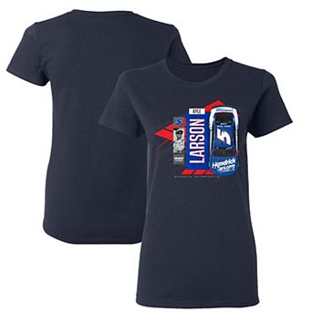 Women's Hendrick Motorsports Team Collection Navy Kyle Larson Valvoline Car T-Shirt
