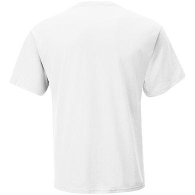 Men's Checkered Flag White NASCAR Rainbow Flag Car T-Shirt