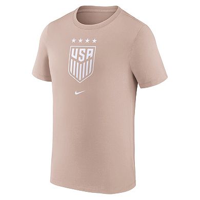 Men's Nike Tan USWNT Crest T-Shirt