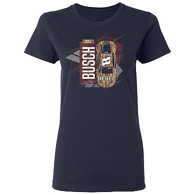 Women's Richard Childress Racing Team Collection Navy Kyle Busch Cheddar's Car T-Shirt