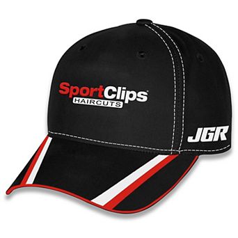 Unisex Checkered Flag Sports Black Denny Hamlin Sport Clips Uniform Adjustable Hat