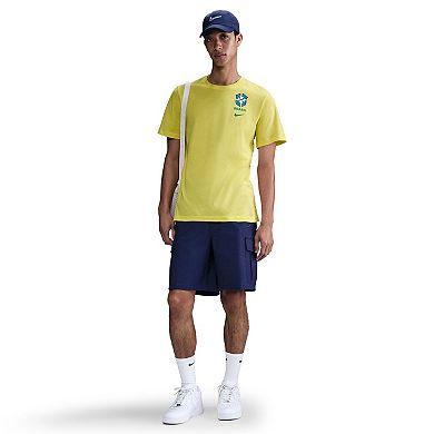 Men's Nike Yellow Brazil Women's National Team Crest T-Shirt