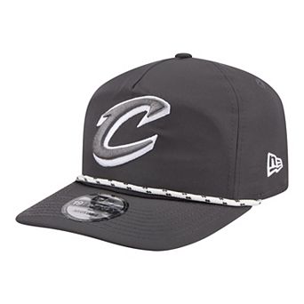 Men's New Era Graphite Cleveland Cavaliers Tonal Rope 19TWENTY Adjustable Hat