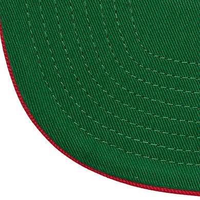 Men's Mitchell & Ness Red California Angels Double Up Snapback Hat