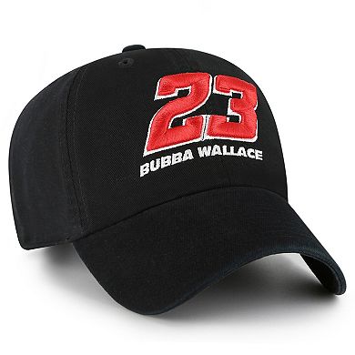 Men's '47 Black Bubba Wallace Clean Up Adjustable Hat