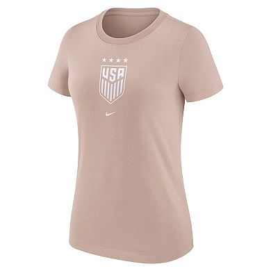 Women's Nike Tan USWNT Crest T-Shirt