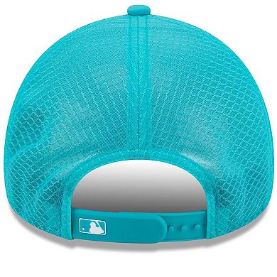 Men's New Era Teal Florida Marlins 2026 Batting Practice Alternate Apex 9FORTY Adjustable Hat