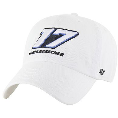 Men's '47 White Chris Buescher Clean Up Adjustable Hat