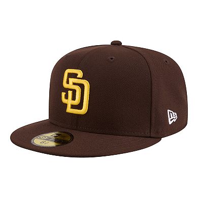 Men's New Era Brown San Diego Padres Hidden Hit 59FIFTY Fitted Hat