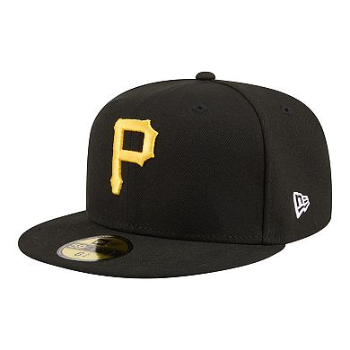 Men's New Era Black Pittsburgh Pirates Hidden Hit 59FIFTY Fitted Hat