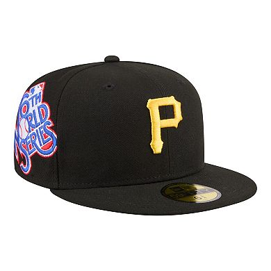 Men's New Era Black Pittsburgh Pirates Hidden Hit 59FIFTY Fitted Hat