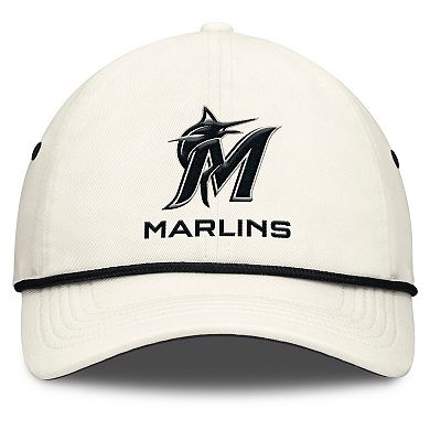 Men's Nike Stone Miami Marlins Club Adjustable Hat