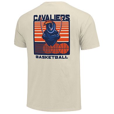 Men's Cream Virginia Cavaliers Basketball Staredown Comfort Colors