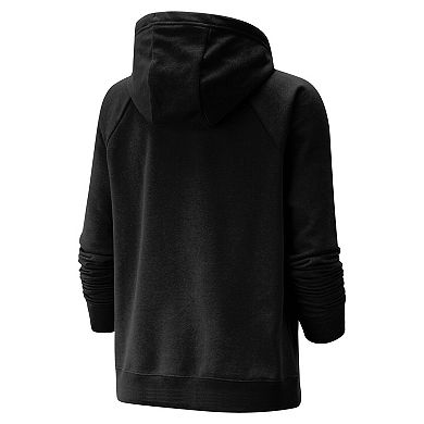 Women's Nike Black Toronto Tempo Varsity Fleece Tri-Blend Pullover Hoodie