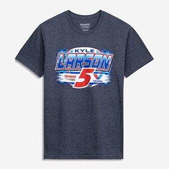Men's Classic Ink Heather Navy Kyle Larson Valvoline T-Shirt