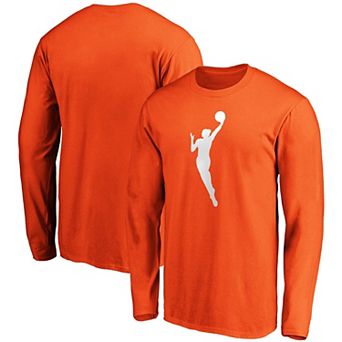 Men's Fanatics Orange WNBA Primary Logo Long Sleeve T-Shirt