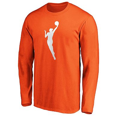 Men's Fanatics Orange WNBA Primary Logo Long Sleeve T-Shirt