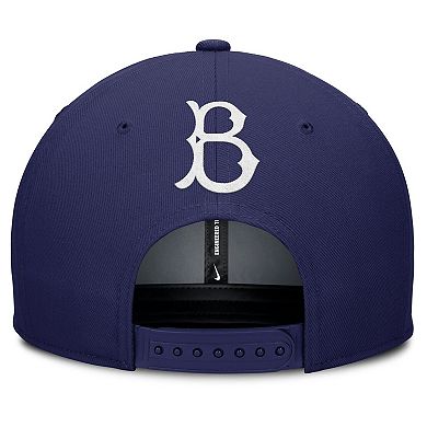 Men's Nike Gray/Royal Brooklyn Dodgers Cooperstown Collection Pro Performance Snapback Hat