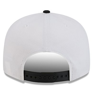Men's New Era White/Black Kyle Busch 9FIFTY Snapback Hat