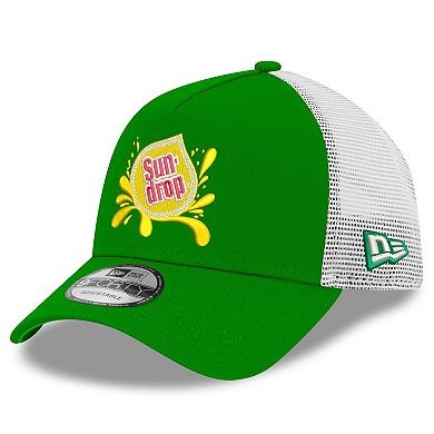Men's New Era Green/White Dale Earnhardt Jr. Sun Drop 9FORTY Trucker Adjustable Hat