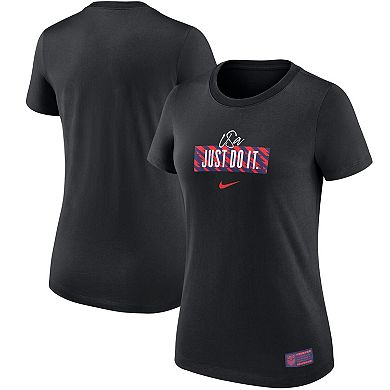 Women's Nike Black USMNT Verbiage T-Shirt