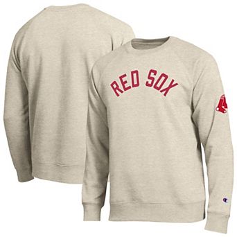 Men's Champion Oatmeal Boston Red Sox All-Star Soft Felt Sweatshirt