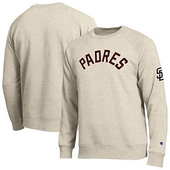 Men's Champion Oatmeal San Diego Padres All-Star Soft Felt Sweatshirt