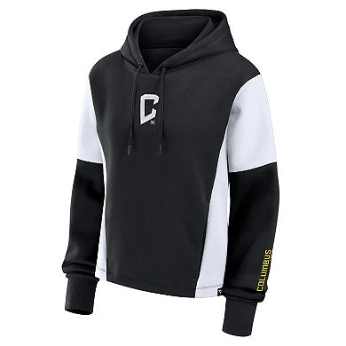 Women's Fanatics Black Columbus Crew Oversized Legacy Goalkeeper Pullover Hoodie