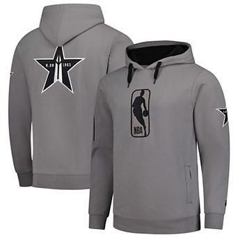 Unisex FISLL Gray NBA Events Logoman Shadow Collection Pullover Hoodie