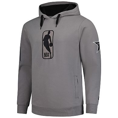 Unisex FISLL Gray NBA Events Logoman Shadow Collection Pullover Hoodie