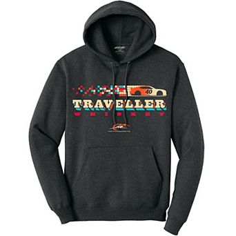 Men's Classic Ink Heather Black Justin Allgaier Traveller Whiskey Hoodie