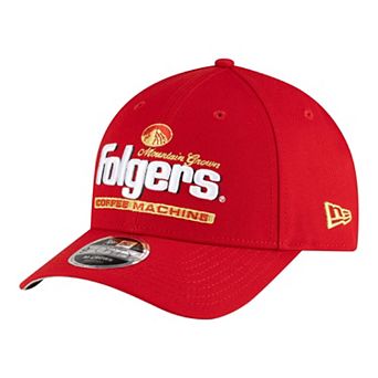 Men's New Era Red Tim Richmond Folgers 9FORTY M-Crown Adjustable Hat