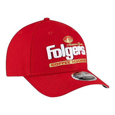 Men's New Era Red Tim Richmond Folgers 9FORTY M-Crown Adjustable Hat