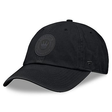 Men's Fanatics Black Charlotte FC Tinge Dad Adjustable Hat