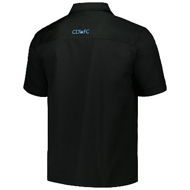 Men's The Wild Collective Black Charlotte FC Utility Button-Up Shirt