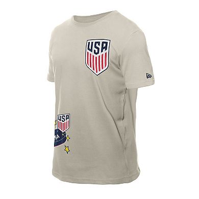 Men's New Era Light Beige USMNT Logo Select T-Shirt