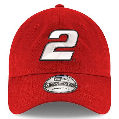 Men's New Era Scarlet Austin Cindric Enzyme Washed 9TWENTY Adjustable Hat