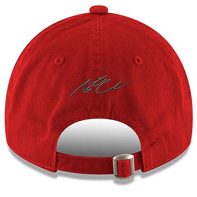 Men's New Era Scarlet Austin Cindric Enzyme Washed 9TWENTY Adjustable Hat