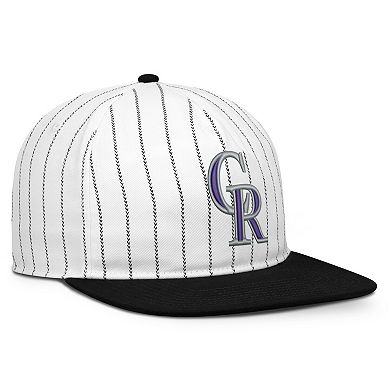 Men's Nike White/Black Colorado Rockies Cooperstown Collection Pro Adjustable Hat