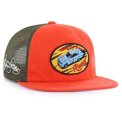 Men's Market Studios by 47 Orange/Olive Richard Petty Captain Trucker Adjustable Hat
