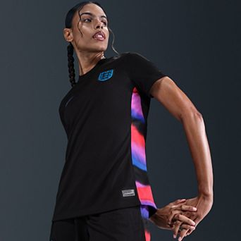 Women's Nike Black England Women's National Team 2025/26 Away Replica Jersey